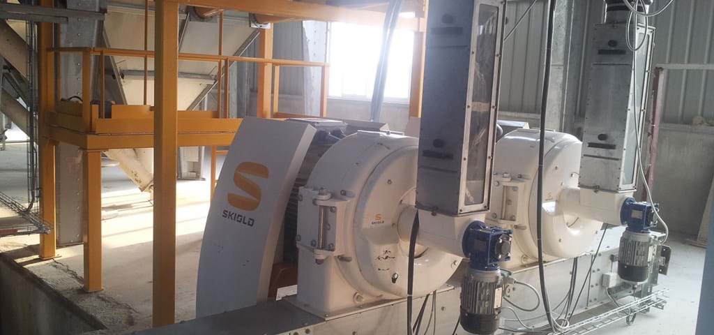 Two SKIOLD disc mills installed on feed mill in China 