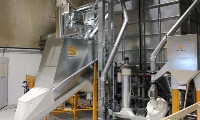 SKIOLD inclined mixer for efficient mixing of feed