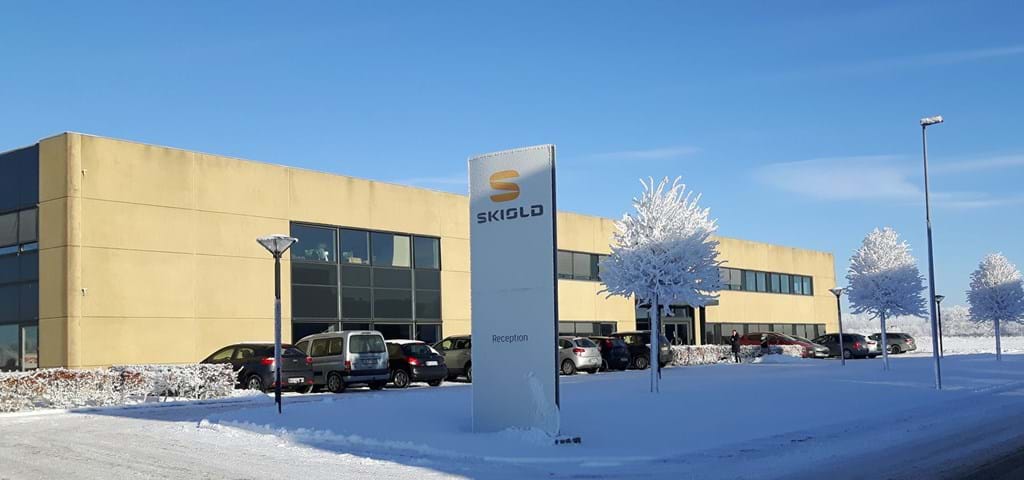 SKIOLD office in Ikast on a cold winter day