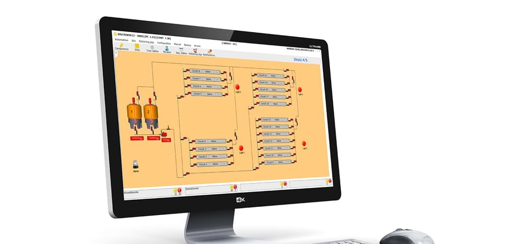 Pig feeding management system SKIOLD Distriwin